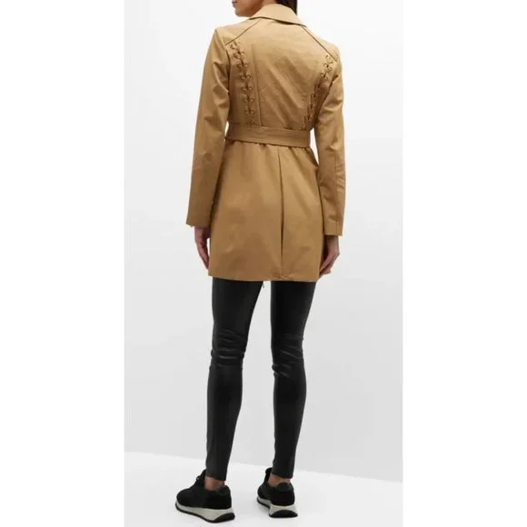 BLANC Noir Classic Trench Coat NWT Size S & XL - Picture 3 of 14